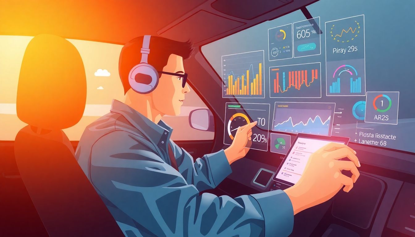 motorista analisando plataformas de carga